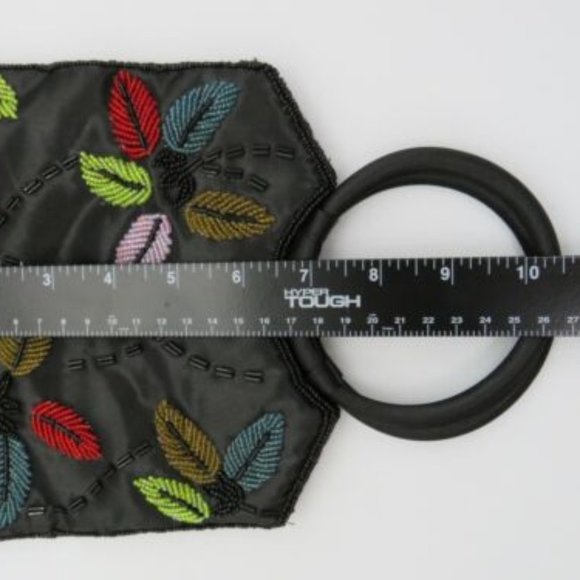 BIJOUX TERNER* Women's‎ Purse Handbag Magnetic Closure Pockets Multi Sequence - Picture 5 of 6